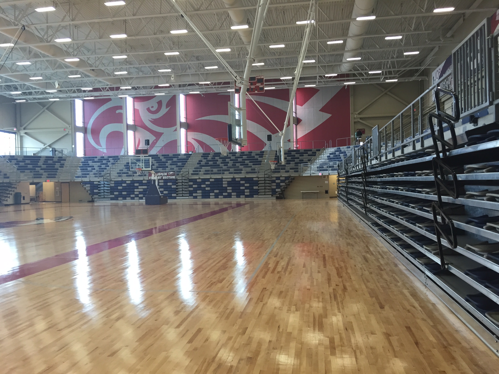 Hussey Gym Bleachers by Carroll Seating