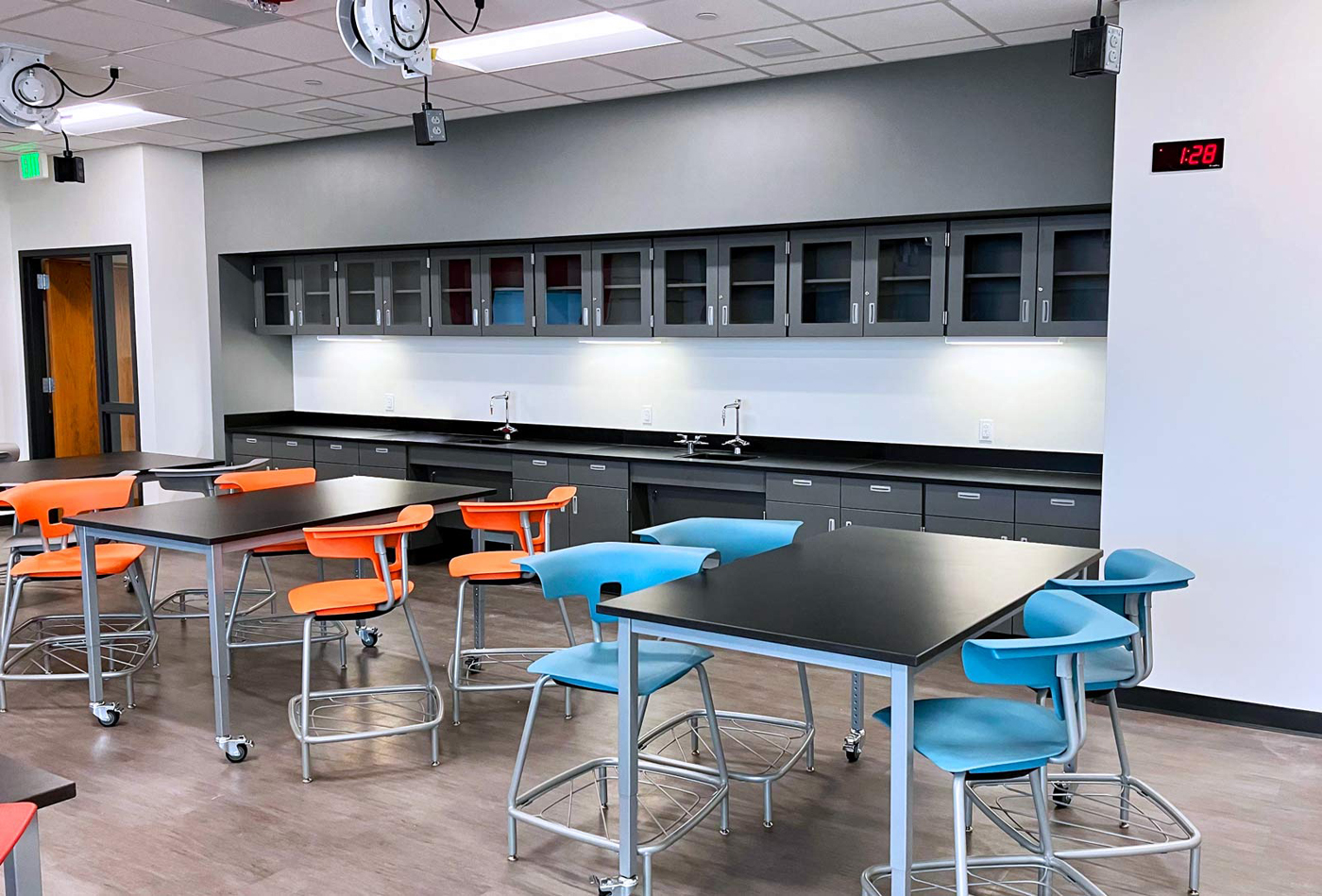 Lockers, Cafeteria & Educational Seating & Surfaces, Sunnyside Intermediate & Mac‌A‌rthur Middle School Campus in Berkeley, IL