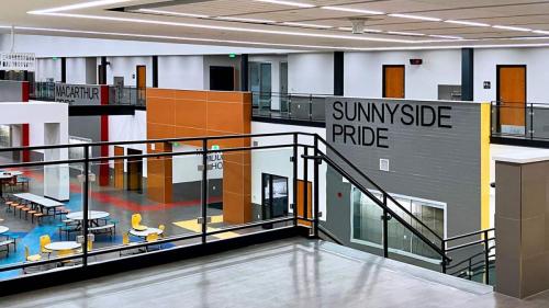 Lockers, Cafeteria & Educational Seating & Surfaces, Sunnyside Intermediate & Mac‌A‌rthur Middle School Campus in Berkeley, IL